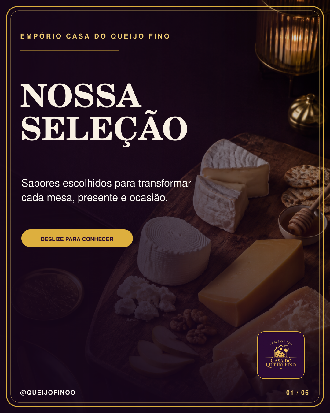 Logo original do Empório Casa do Queijo Fino